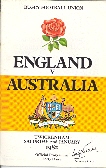 02/01/1982 : England v Australia