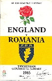 05/01/1985 : South and South West of England v Romania