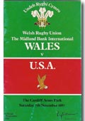 07/11/1987 : Wales v USA