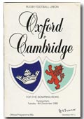 09/12/1986 : Oxford v Cambridge