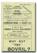 19/10/1935 : Glamorgan Wand. v Cardiff Athletic