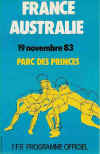 19/11/1983 :  France v Australia