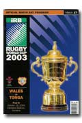 19/10/2003 : Wales v Tonga