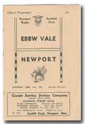 21/04/1956 : Newport v Ebbw Vale