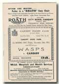 26/12/1952 : Cardiff  v Wasps