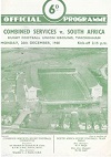 26/12/1960 : Combined Services v South Africa
