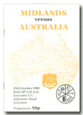 29/10/1988 : Midlands v Australia