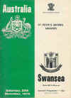 29/11/1975 : Swansea v Australia 