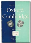05/12/1950 : Oxford v Cambridge
