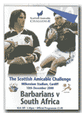 10/12/2000 : The Barbarians v South Africa