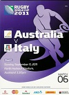 11/09/2011 : Australia v Italy 
