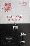 14/11/1970 : England under 25' v Fiji