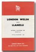 17/10/1981 : London Welsh v Llanelli