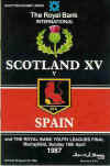 19/04/1987 : Scotland v Spain