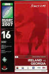 15/09/2007 : Ireland v Georgia