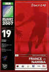 16/09/2007 : France v Namibia