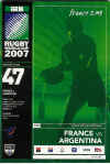 19/10/2007 : France v Argentina
