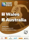 21/10/2011 : Wales v Australia Bronze final