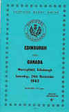 24/11/1962 : Edinburgh v Canada 