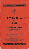 26/09/1964: Wales v Fiji
