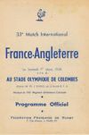 01/03/1958 : France v England