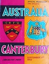 01/09/1972 Australia v Cantebury 
