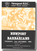 02/10/1984 : Newport v Barbarians