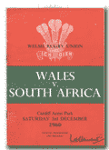 03/12/1960 : Wales v South Africa