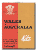 03/12/1966 : Wales v Australia 