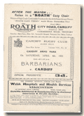 20/05/1957: Cardiff v Barabarians
