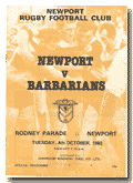 04/10/1983 : Newport v Barbarians