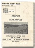 05/04/1969 : Cardiff v Barbarians 