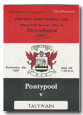 06/09/1989 : Pontypool v Talywain