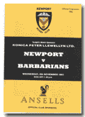 06/11/1991 : Newport v Barbarians