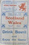 07/02/1931 : Wales v Scotland