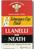 07/05/1988 : Llanelli v Neath
