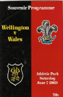 07/06/1969 : Wellington v Wales