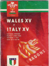 07/10/1992 : Wales XV v Italy XV