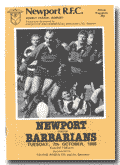 07/10/1986 : Newport v Barbarians