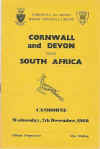 07/12/1960 : Cornwall and Devon v South Africa