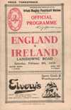 08/02/1930 : Ireland v England
