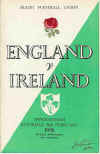 08/02/1958 : England v Ireland