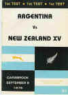 08/09/1979 : New  Zealand v Argentina