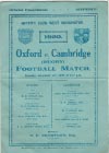 12/12/1922 : Oxford v Cambridge