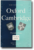 09/12/1958 : Oxford v Cambridge