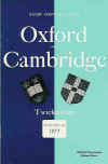 09/12/1975 : Oxford v Cambridge