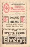 10/02/1934 : Ireland v England