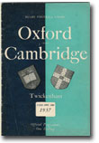 10/12/1957 : Oxford v Cambridge