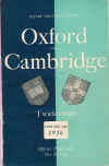 11/12/1956 : Oxford v Cambridge