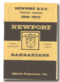 12/04/1977 : Newport v Barbarians